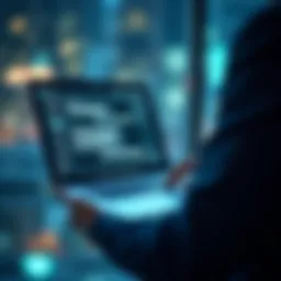 Visual representation of automated texting software interface