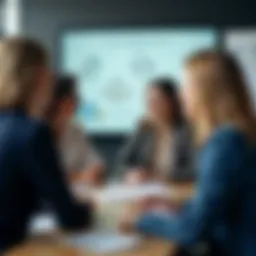 A diverse team engaged in a strategic meeting