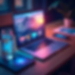 Creative email design showcasing vibrant visuals