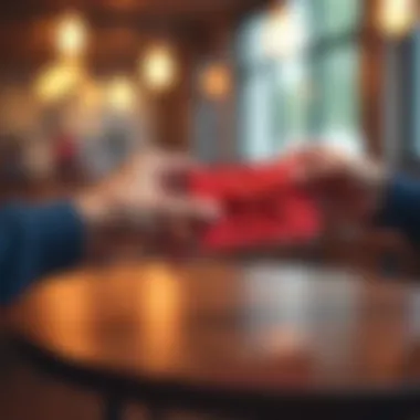 Customer Engagement via Gift Cards Conceptual image of customer engagement through gift cards