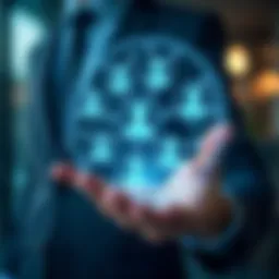 Illustration of a customer relationship management system