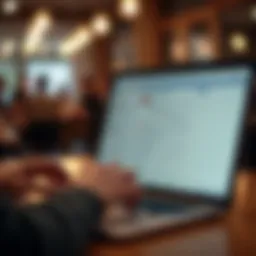Visual representation of Yelp messaging interface