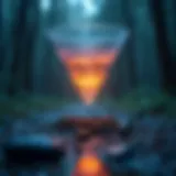 Visual representation of the sales prospecting funnel stages