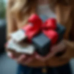 Conceptual representation of e-gift cards in digital marketing