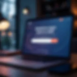 Elegant landing page design showcasing email collection form