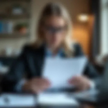 Understanding Texting Compliance in Business A business professional reviewing legal documents related to texting compliance